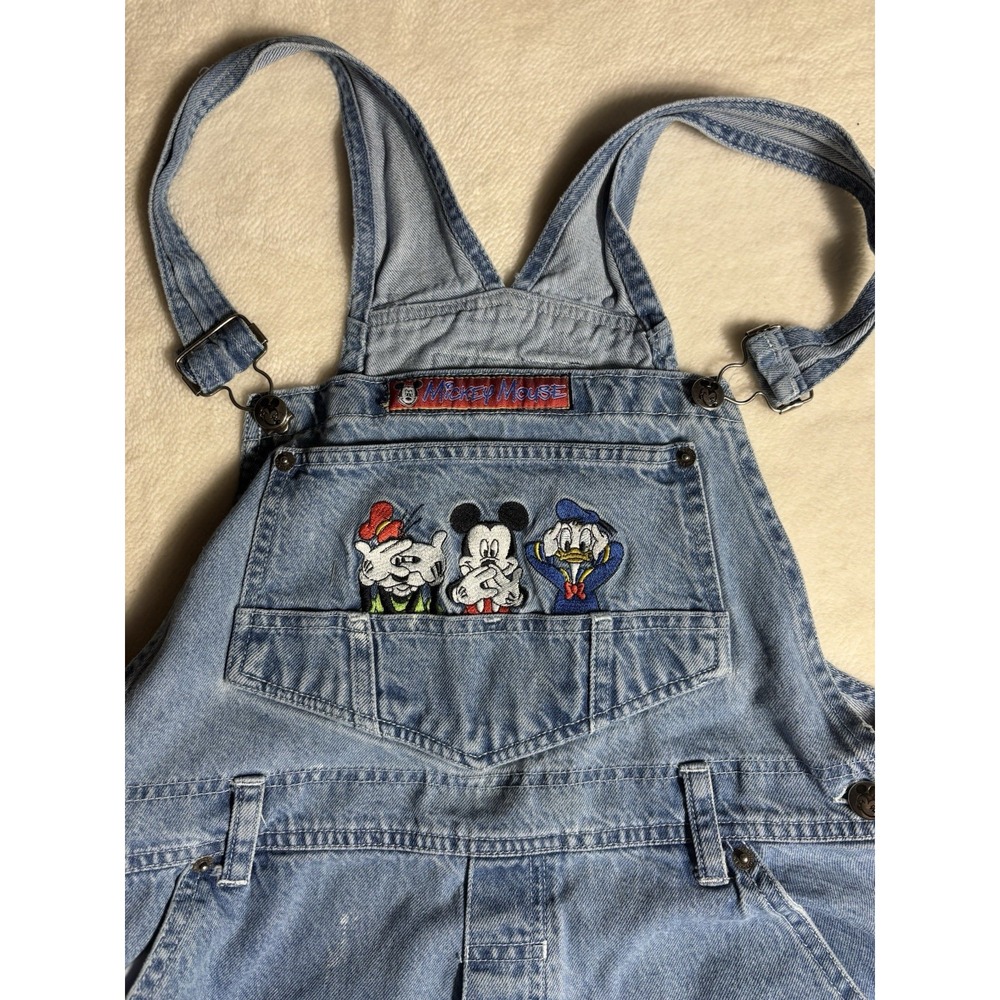 Mickey Mouse Clubhouse Vintage Denim Overalls Mickey Unlimited Edition Size S